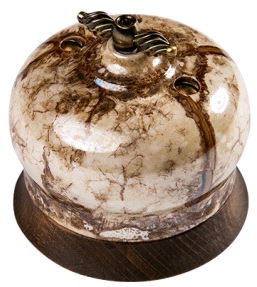 BIRONI Фаберже Керамика Мрамор золото Выключатель перекрестный 2-кл B2-203-090/18