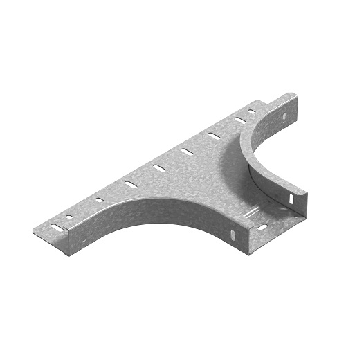 OSTEC Ответвитель горизонтальный к лотку ПЛК 150х35, толщ. 1,5 мм, Сендзимир цинк