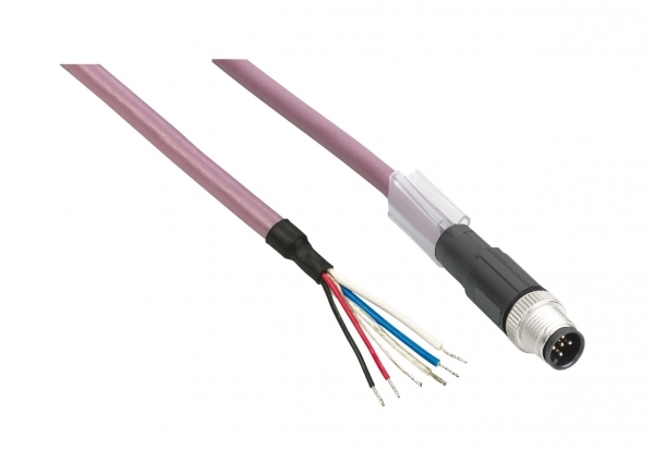 SE Кабель для соед. питания ИП-ТМ7, прямой М8 Female-без разъема, 25м TCSXCNDFNX25V