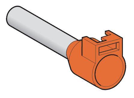 Купить SE Наконечник с возможностью крепления язычка для маркировки AR1SC03, средний р-р,4мм оранжевый DZ5CA042D