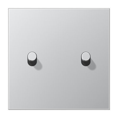 JUNG LS1912 Алюминий Центральная плата, 1 пост, 2 тумблера,цилиндр; метал. исполнение AL12-5R0