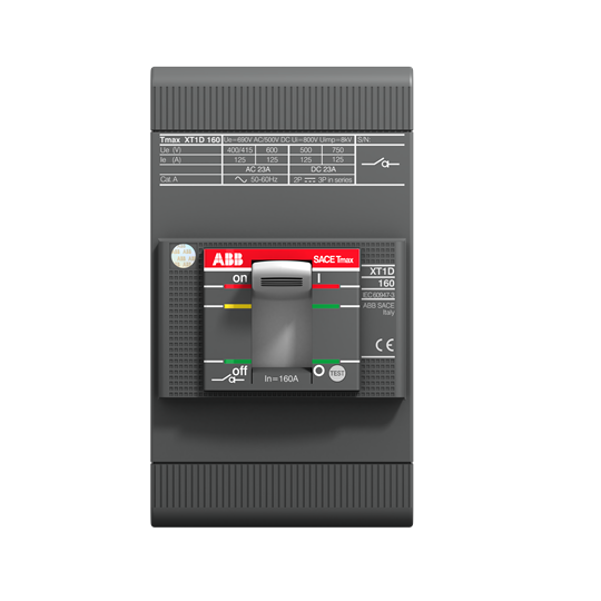 ABB Tmax XT Автоматический выключатель XT1D 160 3p F F 1SDA068208R1