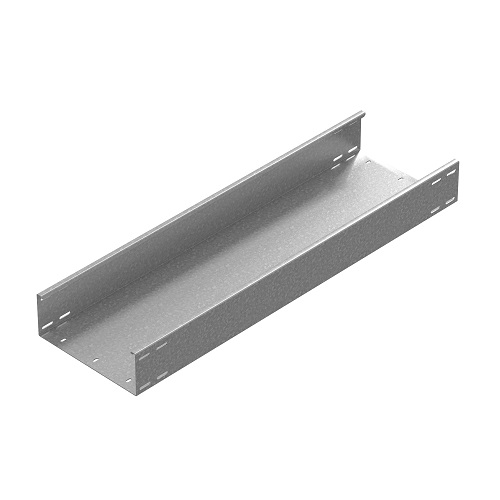 OSTEC Промышленный лоток кабельный неперфорированный 200х110х3000, толщ. 2,0 мм, Сендзимир цинк