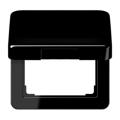 JUNG CD 500/CD plus Черная Крышка откидная для розеток и изделий 50х50 CD590KLSW