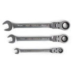 КВТ Ключ гаечный трещоточный с шарниром 10 мм