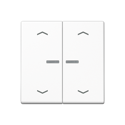 JUNG Клавиша для KNX кнопки, 1 группа, с окошком, символы стрелки термопласт белый A102KO5PBFWW