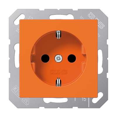 JUNG SCHUKO розетка с защитой от детей, оранжевый ABA1520BFKIO