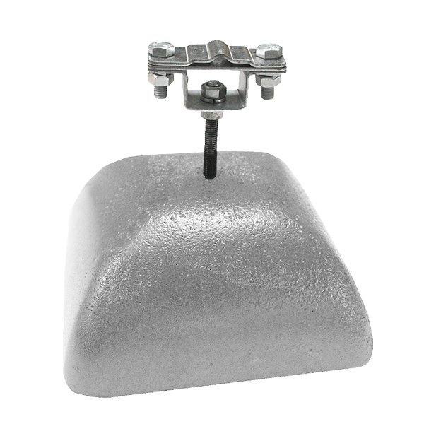 EZETEK Держатель полоса/пруток для плоской кровли, оцинк. с бетоном 3.5 кг 71975