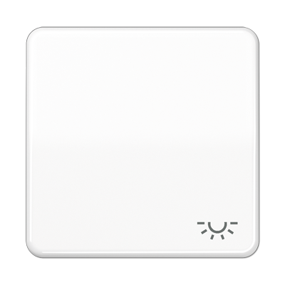 JUNG CD Белая Клавиша 1-ая с символом ОСВЕЩЕНИЕ ударопрочная ударопрочная CD590BFLWW