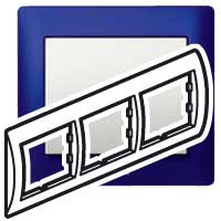 Купить Legrand Galea Life Синий Металл/Magic Blue Рамка 3-я гориз 771913