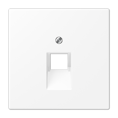 JUNG LS 990 Белый матовый Плата для одного модуля, фиксация винтом LS969-1UAWWM