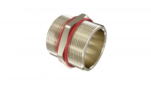 DKC Взрывозащищенная Ex e ниппель. М25x1,5. Никелированная латунь. IP66/67