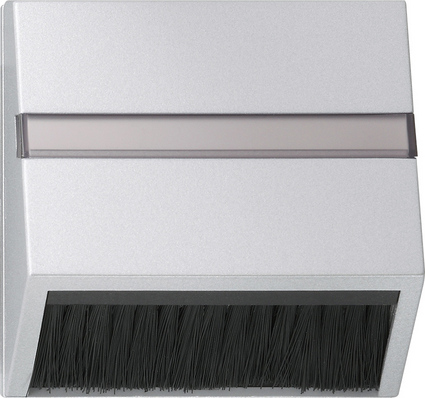 Gira S-55 Алюминий Накладка для приборов с квадратной центральной панелью и наклонным выход 068226