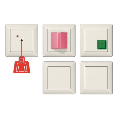 JUNG Аварийная система с ИБП, слоновая кость NRSAS0834-2