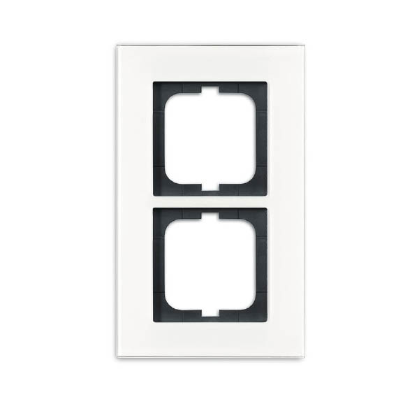 ABB BJE Carat Стекло Белое Рамка 2-я 2CKA001754A4443