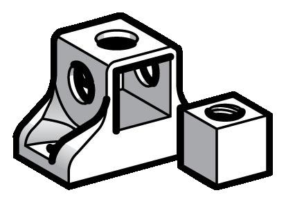 Купить SE Монтажный кронштейн для хомутов стержня М12 XUZ2003