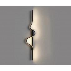 Kink Light 08418A-100L,19(3000K) Бра Скади черный (левое) w15*6 h100 Led 22W (3000K)