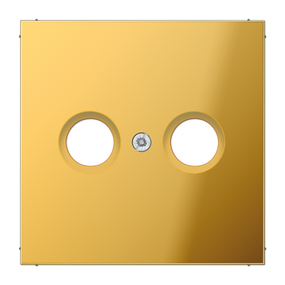 JUNG LS 990 Блеск золота Накладка TV-FM розетки GO2990TV