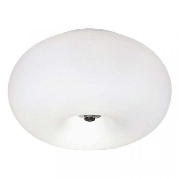 Eglo 86811 Светильник настенно-потолочный OPTICA, 2х60W (E27), ?280, никель мат./опаловое стекло, белый E Eglo 86811 Светильник настенно-потолочный OPTICA, 2х60W (E27), ?280, никель мат./опаловое стекло, белый E
