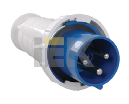 Купить IEK Вилка 033 2Р+РЕ 63А 220В IP54