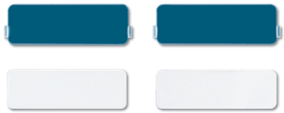 JUNG Накладка из оргстекла с белой подложкой, поле для надписи 9Х27 мм, для серии СD CD95NA