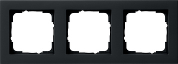 Купить Gira E2 Черный матовый Рамка 3-ая 021309