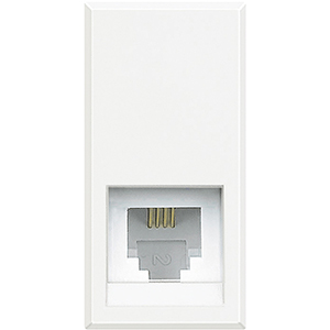 BT Axolute White Розетка телефон RJ11 3 кат. 1 мод HD4258C11N