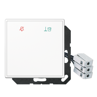 JUNG Накладка (стекло) для внешнего DND-модуля с LED-лампами, 24 В, белый LSCUKO6M24WW