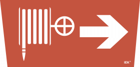 Купить IEK Самоклеющая этик. "Пож. кран/стрелка направо" ССА 5043 IEK