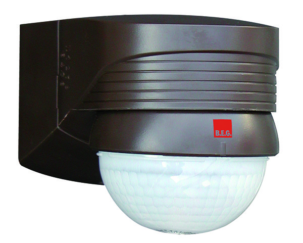BEG Коричневый Датчик движения уличный 280°, радиус действия 16м IP54 91018