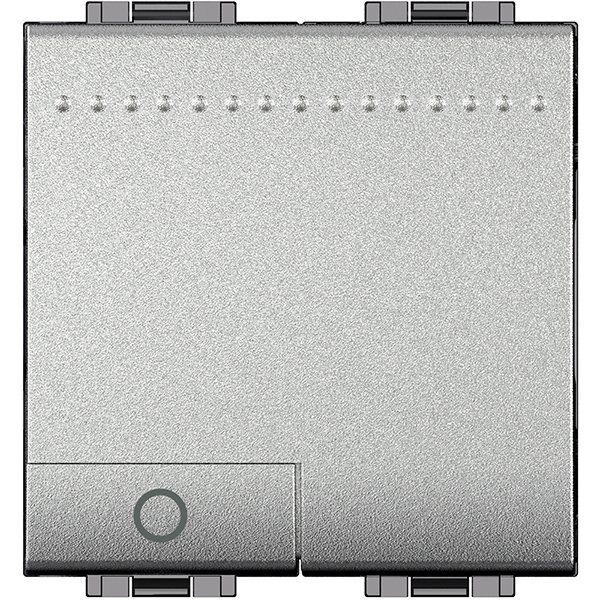 Купить BT Livinglight Выключатель кнопочный мех-зм с центр. платой одиночный скрыт. уст-ки 10А 0-250В с нажимной кнопкой пластик Алюминий IP20 NT4043M2N