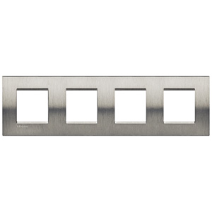BT LL Фактурная сталь Рамка прямоугольная, 2+2+2+2 мод LNA4802M4ACS