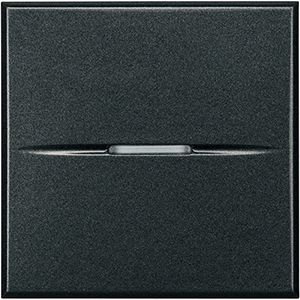 BT Axolute Антрацит Axial Переключатель перекрёстный 16А 2 мод HS4004/2