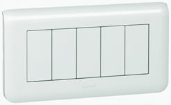 Купить Legrand Mosaic Рамка 5М (супп. 80252) 078815