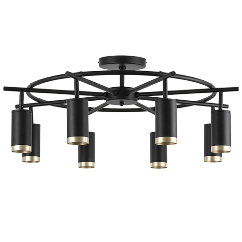 Lightstar LR71837840 Люстра RULLO 8х50W GU10 ЧЕРНЫЙ (571718+214437-8+203440), шт