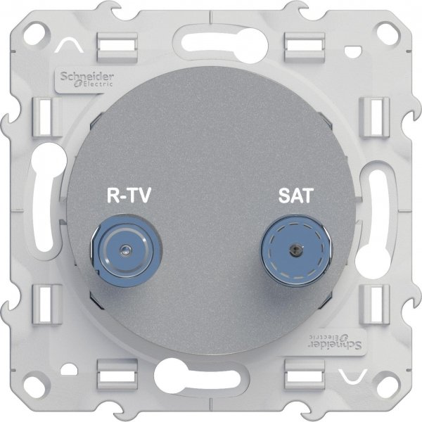 SE Odace Алюминий Розетка R-TV/SAT оконечная S53R455