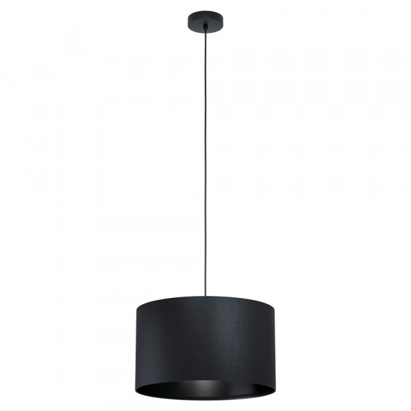 Eglo 99042 Подвес MASERLO 1, 1x40W(E27), 380, сталь, черный/текстиль, черный