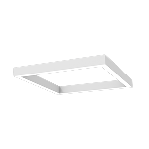 Varton Светодиодный светильник Х-line квадратный подвесной 80 Вт 3000 К 1070x1070x100 мм RAL9003 белый муар с рассеивателем опал V1-R0-1S823-02OP0-4008030