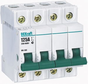 DEKraft Выключатель-разъединитель 4Р 100А ВН-103 17068DEK Купить DEKraft Выключатель-разъединитель 4Р 100А ВН-103 17068DEK
