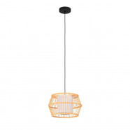 Eglo 390233 Подвесной светильник HL/1 E27 bl/bamboo/wh 'MONTERROSO'