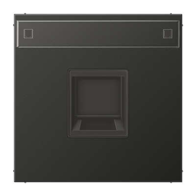 JUNG Плата (фиксация защёлкиванием) с полем для надписи для одного модуля металл антрацит AL1969-1NAWEAN