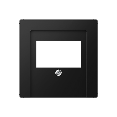 JUNG A Flow/A 550 Черный матовый Накладка на USB зарядные устройства и TAE-розетки с видимым винтом A569BFPLTSWM