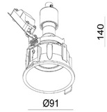 Купить Quest Light Светильник встраиваемый, поворотный, золотой, под лампу GU10, IP20 CLASSIC LD gold