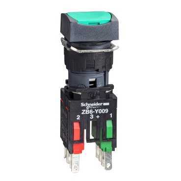 Купить SE Кнопка 16мм, с возвратом, зеленая (XB6CA35B)