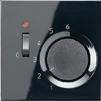 JUNG LS 990 Черный Термостат комнатный, 10(4)А TRLS231SW