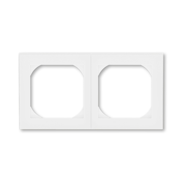 ABB EPJ Levit белый / белый Рамка 2 пост, 55х55 (для механизмов BJE) 2CHH015520A4003