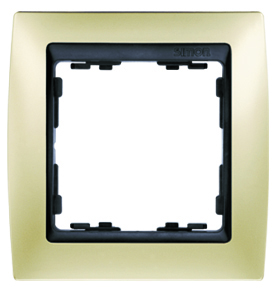 Simon 82 Шампань/Графит Рамка 4-ая 82844-34