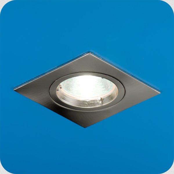 Italmac Ferrum 51 2 06 Светильник встраиваемый квадрат MR51 1x50W GU5.3 никель