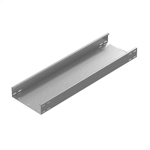 OSTEC Промышленный лоток кабельный неперфорированный 300х85х3000, толщ. 2,0 мм, Сендзимир цинк