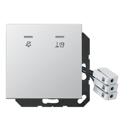 JUNG Накладка для внешнего DND-модуля с LED-лампами, 230 В, алюминий ALCUKO5M230